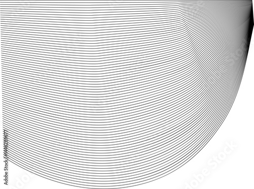 Layered contour waves flow smoothly, creating an abstract organic form with rhythmic undulating motion.
