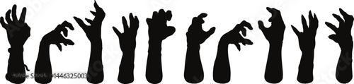 Creepy Zombie Hand Silhouettes