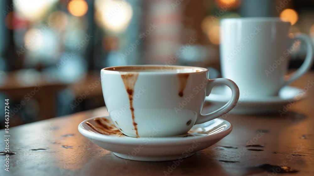 Coffee served in the morning Coffee served in the morning