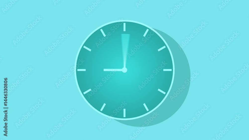 Modern Minimalist Clock Animation, Simple Timer Countdown Animation Modern Minimalist Clock Animation, Simple Timer Countdown Animation