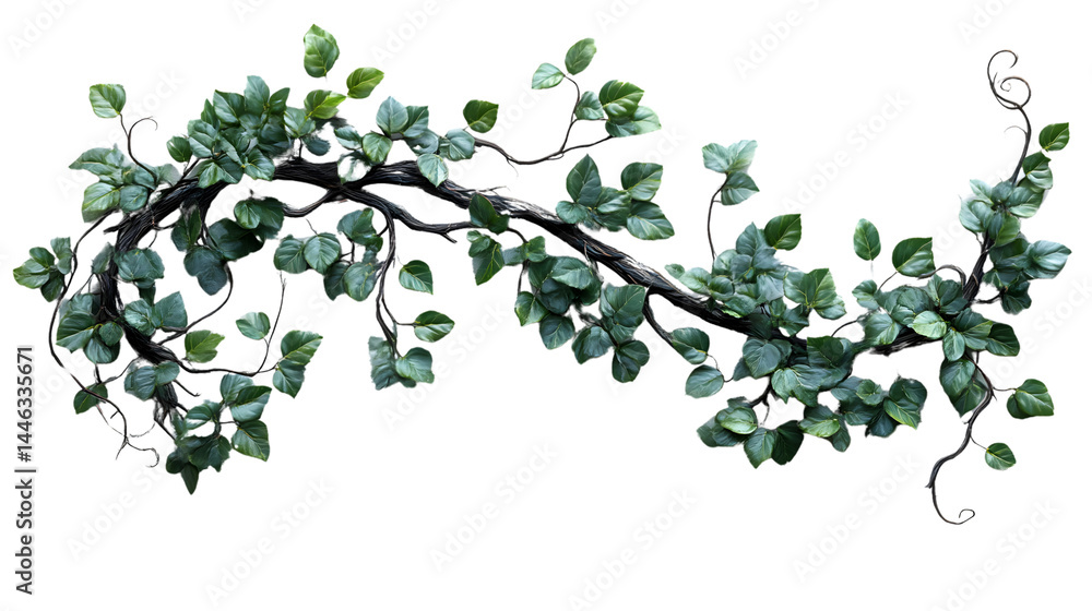 Vibrant Green Leaves on Twisting Branches Ideal for Nature Botanical and Design Projects Vibrant Green Leaves on Twisting Branches Ideal for Nature Botanical and Design Projects