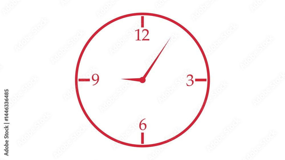 Elegant Clock Animation for Time Tracking, Smooth and Sleek Countdown Timer Animation Elegant Clock Animation for Time Tracking, Smooth and Sleek Countdown Timer Animation