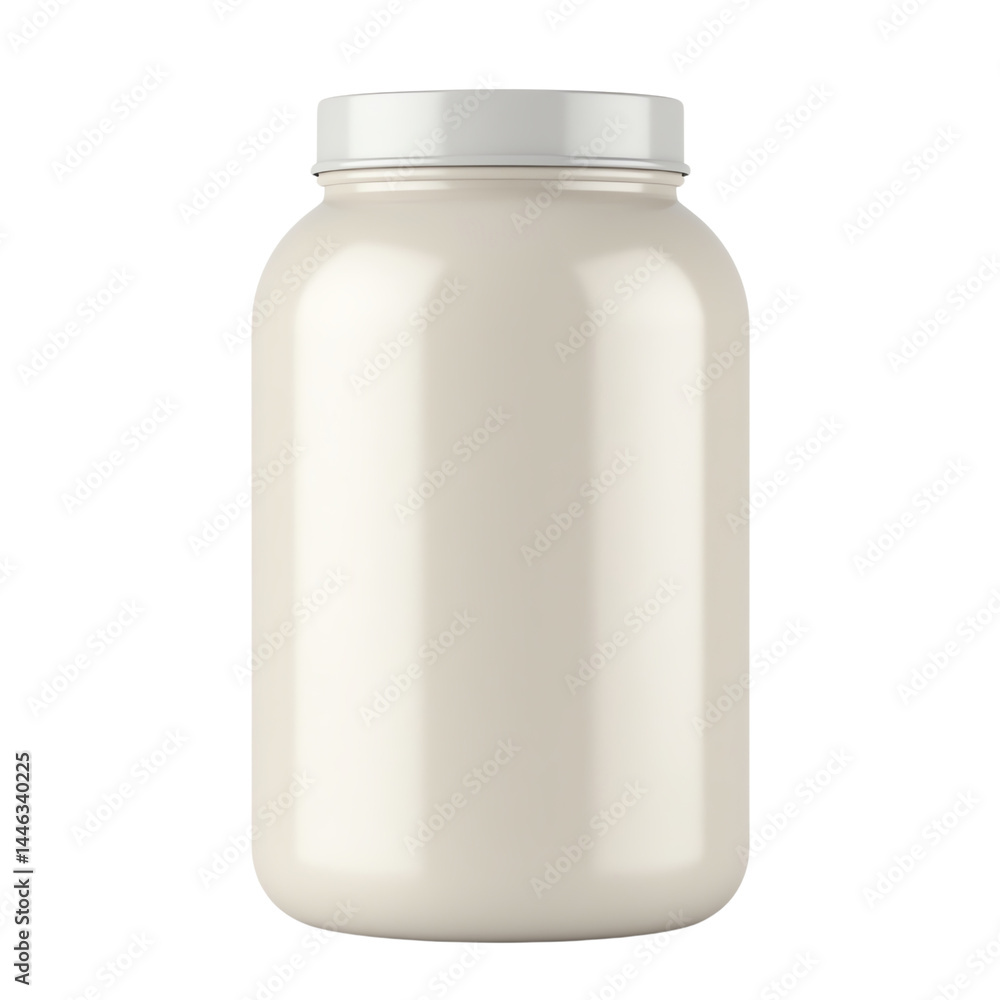 Classic white jar for various food storage. Classic white jar for various food storage.