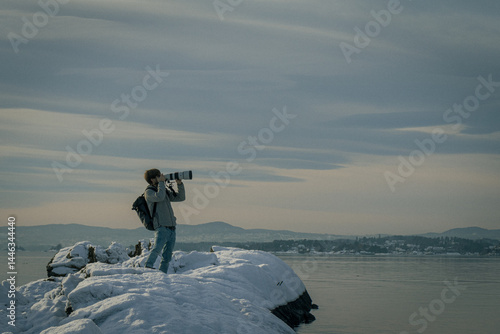 Photography Oslo a gennaio con la neve, paesaggi e scorci.