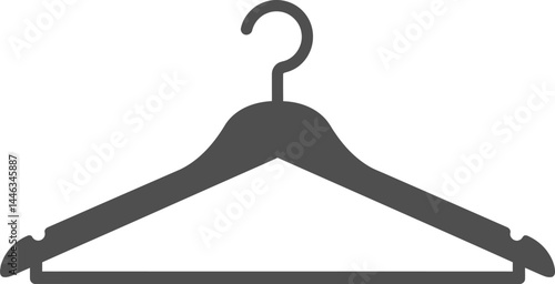 Clothes hanger icon simple vector illustration for wardrobe and retail design use