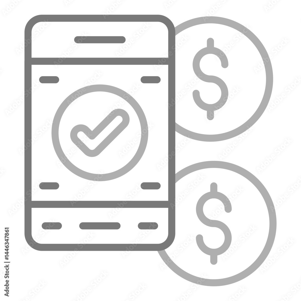 Smartphone Payment Icon Smartphone Payment Icon