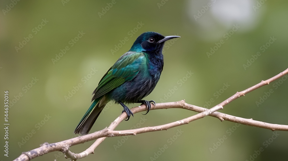 Obraz premium mirlo (Turdus merula) el el suelo del parque