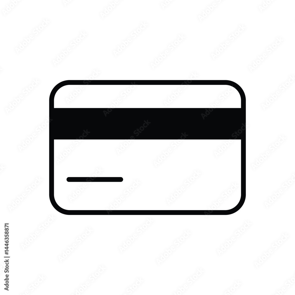 Bank Card icon vector stock illustration Bank Card icon vector stock illustration