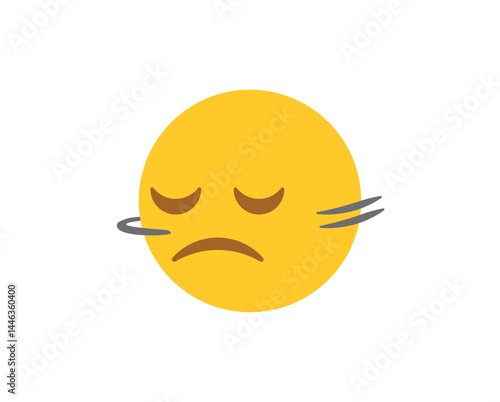 head shaking no vector illustration emoji symbol sign icon flat design