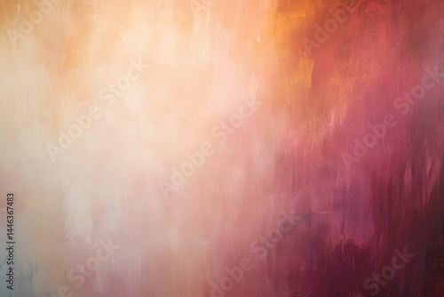 A vibrant abstract painting of soft warm colors.