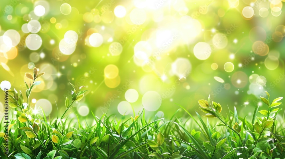 Obraz premium lawn glare in the sun