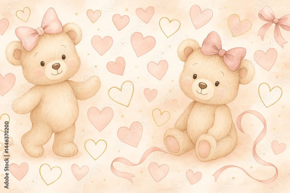teddy bear with hearts teddy bear with hearts