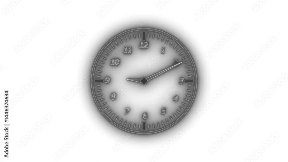 Glowing Neon Countdown Timer Analog Clock Animation with Smooth Transition Glowing Neon Countdown Timer Analog Clock Animation with Smooth Transition