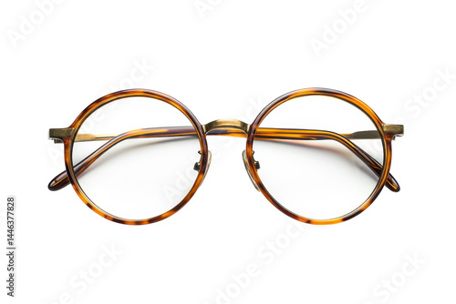 Classic round tortoiseshell eyeglasses vintage inspired design lightweight frames clear lenses