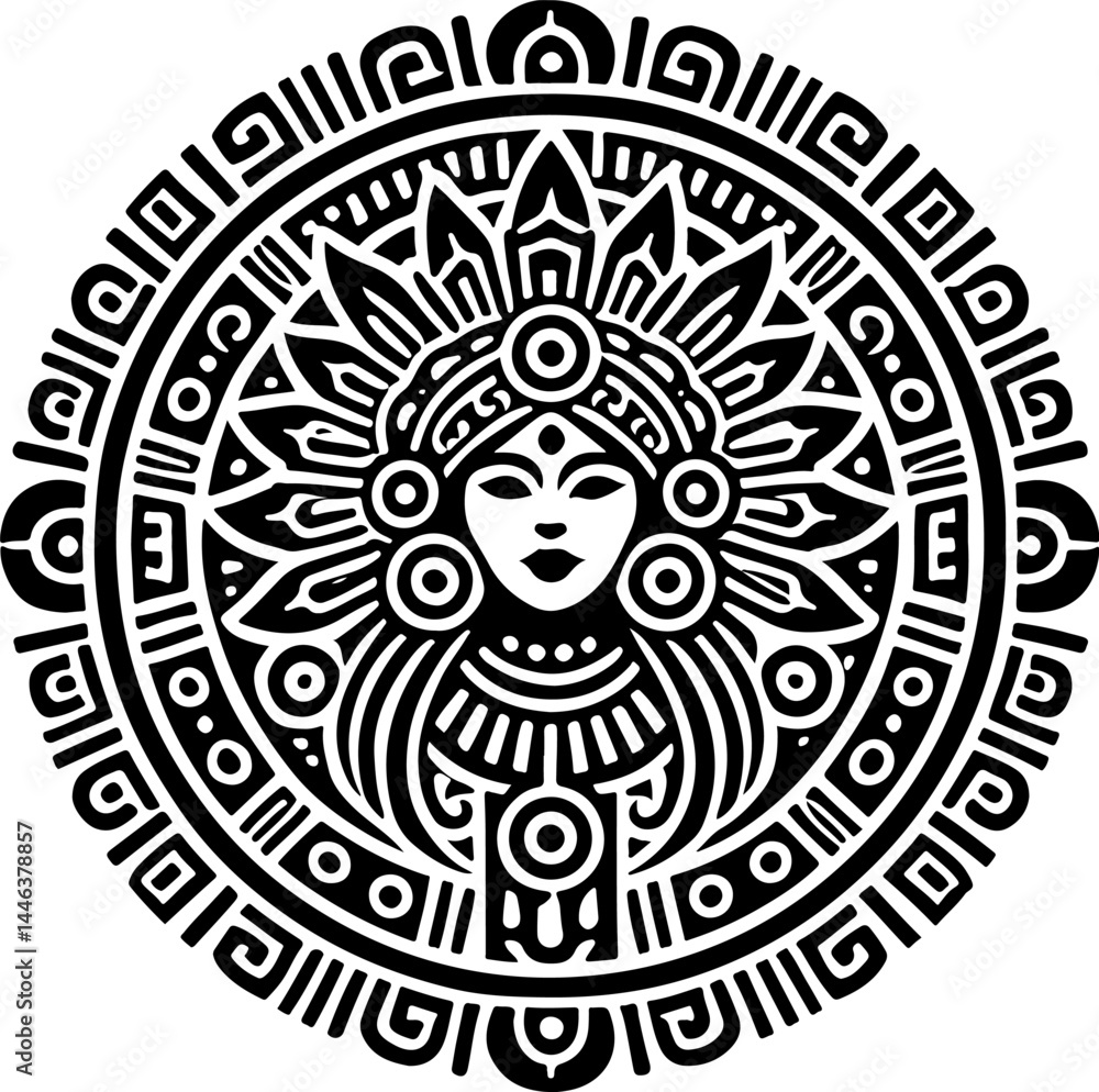 sketch vector illustration silhouette design icon logo symbol god goddess abstract vintage classic ethnic traditional indian aztec maya american sketch vector illustration silhouette design icon logo symbol god goddess abstract vintage classic ethnic traditional indian aztec maya american