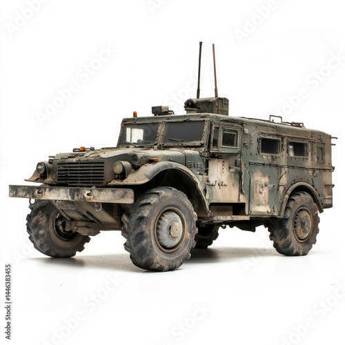 Vintage military vehicle model