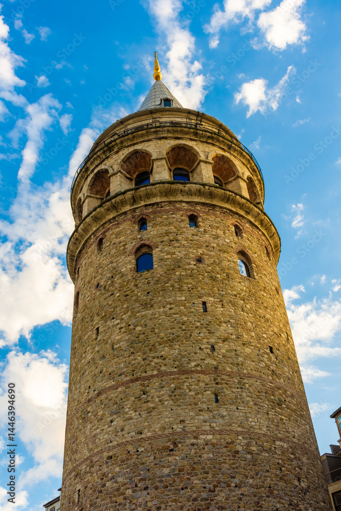 View of the Galata Tower, Istanbul, Turkey
