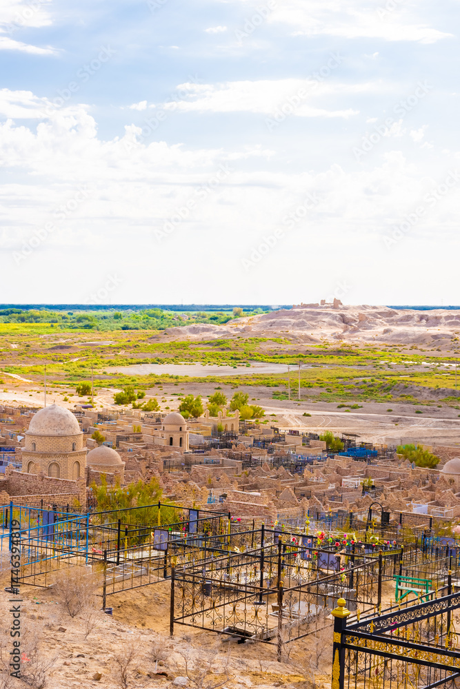 Mizdakhan Necropolis, ancient archeological site in Karakalpakstan, Uzbekistan