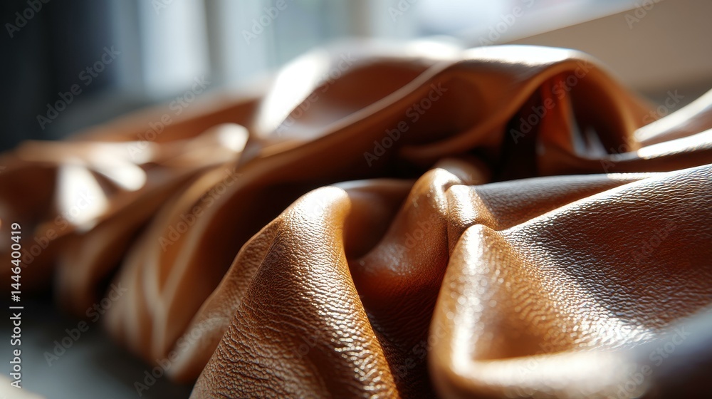 Discover the stunning texture of aged brown leather, showcasing natural grains and a unique, rich patina. Perfect for design
