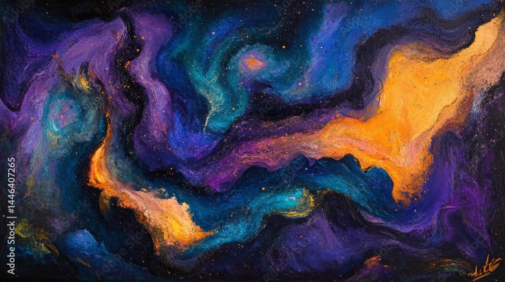 Abstract Nebula Painting Cosmic Galaxy Art Colorful Universe Illustration Space Scene Artwork Modern Wall Decor Celestial Canvas Print Abstract Nebula Painting Cosmic Galaxy Art Colorful Universe Illustration Space Scene Artwork Modern Wall Decor Celestial Canvas Print