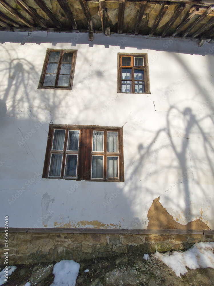 Winter view of village of Bozhentsi, Bulgaria