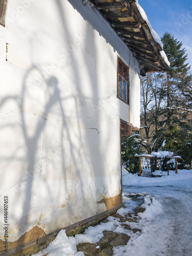Winter view of village of Bozhentsi, Bulgaria