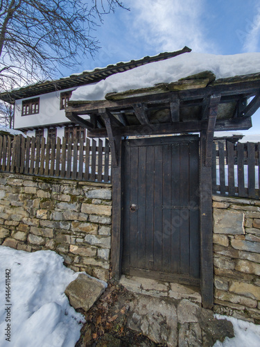 Obraz na płótnie Winter view of village of Bozhentsi, Bulgaria w salonie