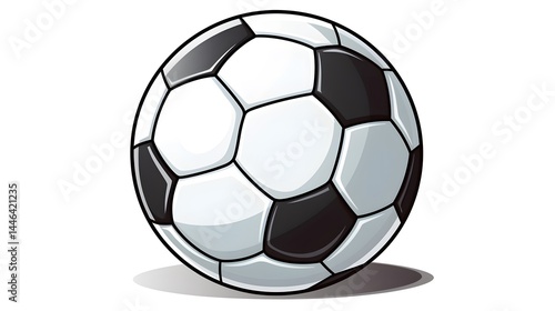 High-Quality Soccer Ball Cartoon Vector Illustration for Sports Designs
