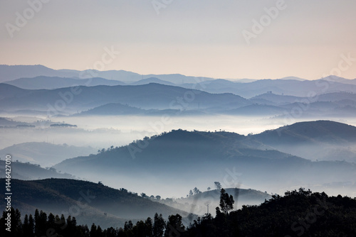 Wallpaper Mural Fog condensation on the mountains Torontodigital.ca