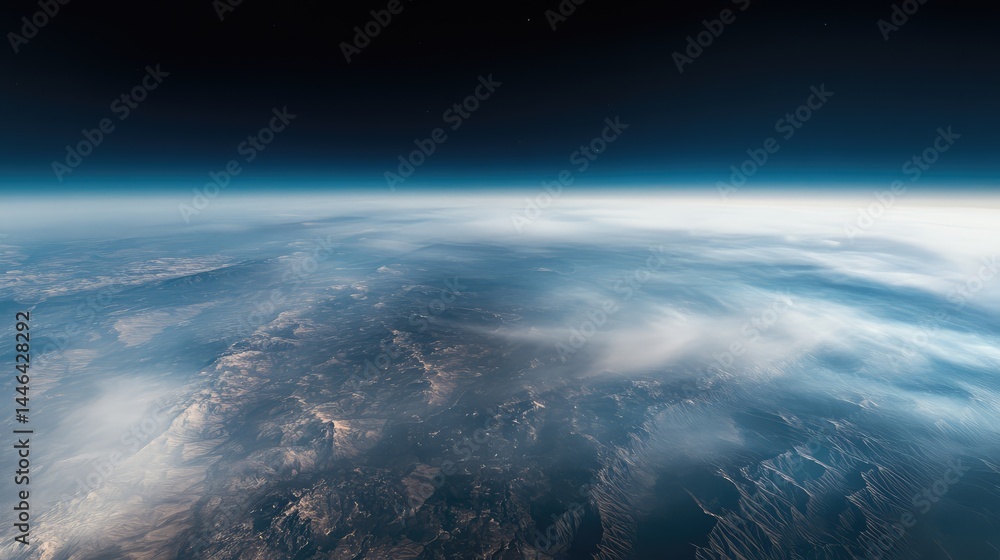 The sky is blue and cloudy The sky is blue and cloudy