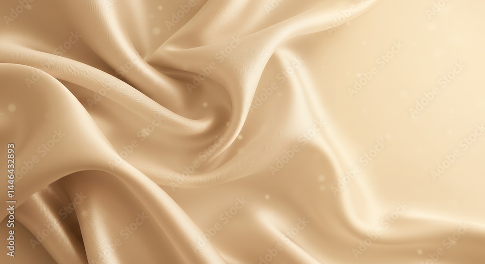Fototapeta premium Elegant fabric texture with gentle folds and soft surface in neutral tones