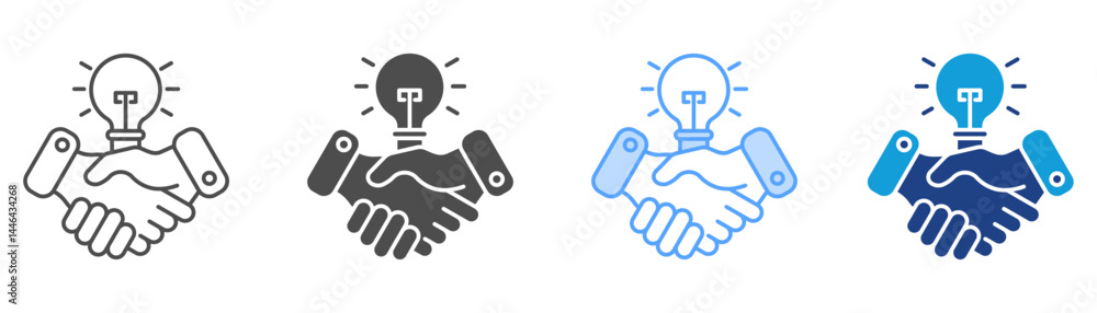 Collaboration Icon Set Multiple Style Collection Collaboration Icon Set Multiple Style Collection