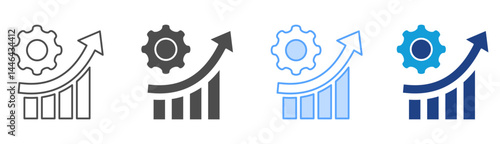 Productivity Icon Set Multiple Style Collection