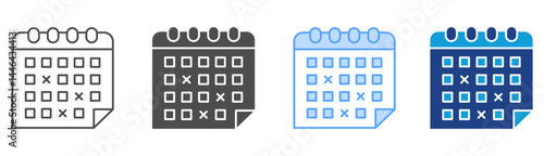 Event Icon Set Multiple Style Collection