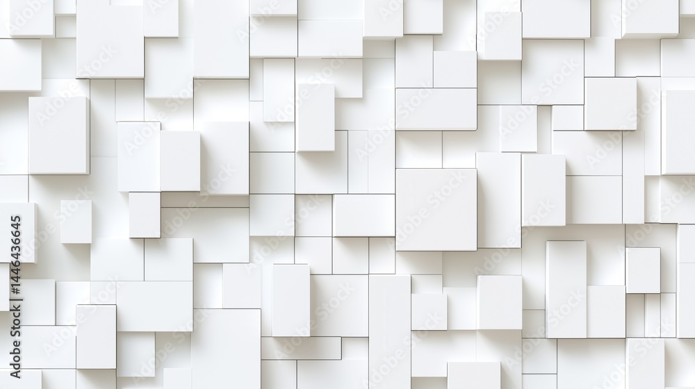 Fee abstract white 3 dimensional background
