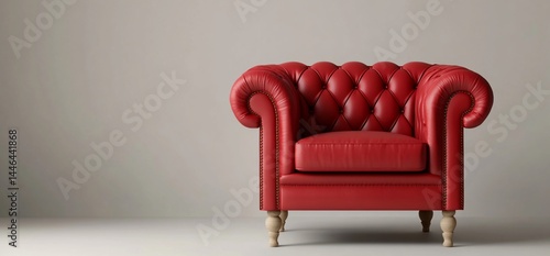 Red Chesterfield Armchair