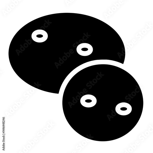 Biscuits Cookies Cake Glyph Icon