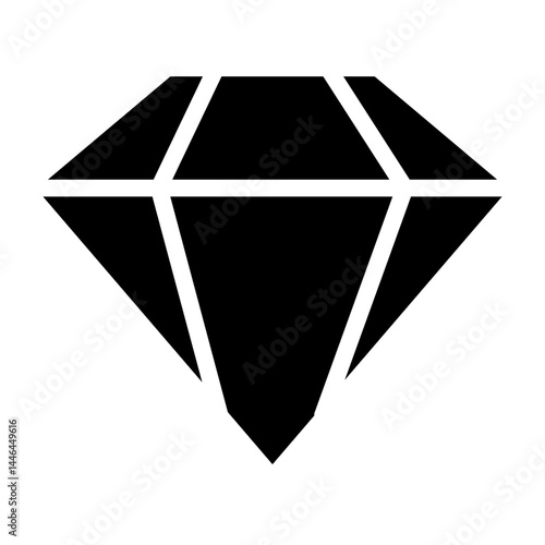 Diamond Gloss Light Glyph Icon