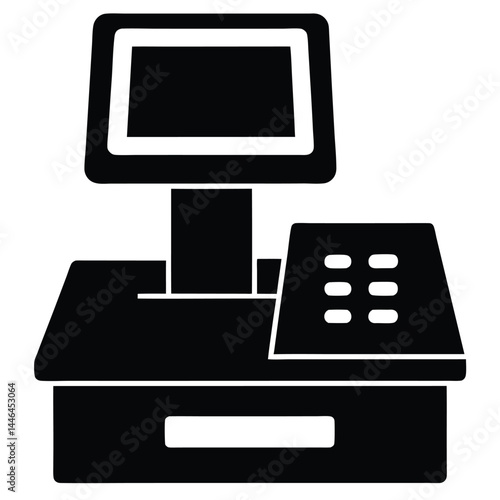 cashier element isolated digital payment signage o