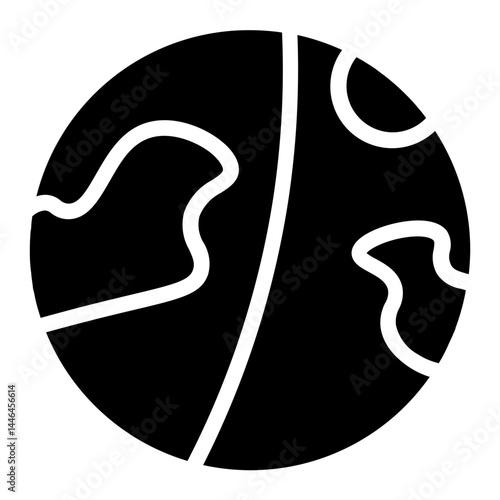 Falling Trail Meteoroid Glyph Icon