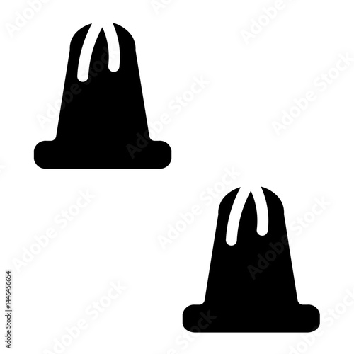 Gun Barrel Shooting Glyph Icon