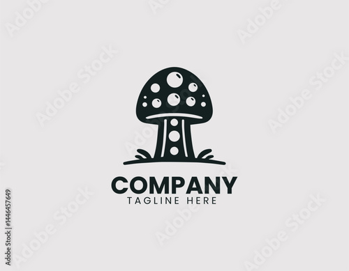 Champignon Mushroom Vector Logo Design