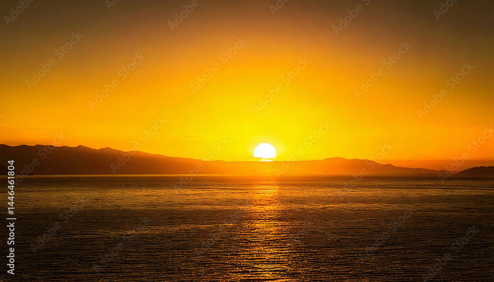 Obraz premium 黄色と金色が混ざり合う景色