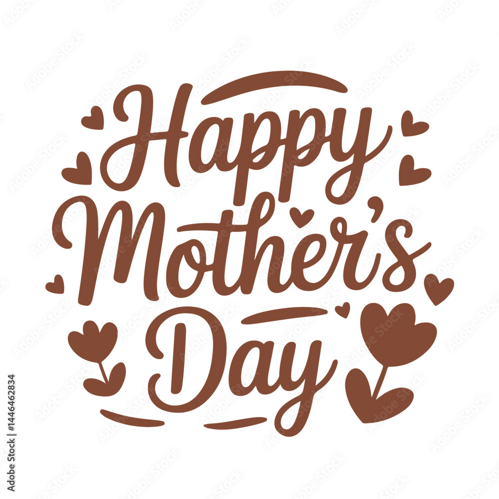 happy mothers day typography text design happy mothers day typography text design