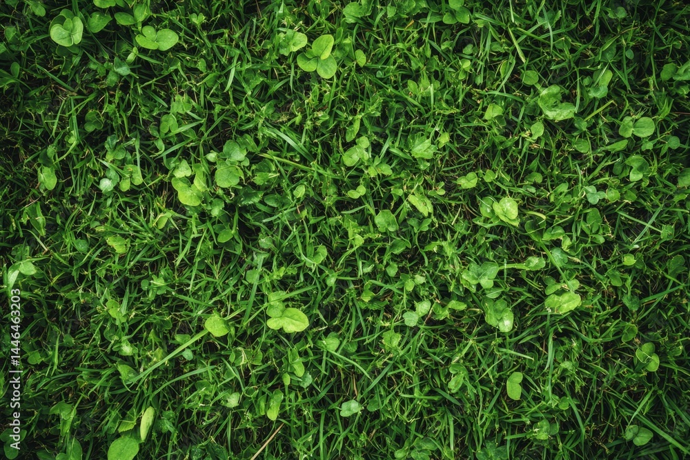 Lush green grass texture with small leaves Lush green grass texture with small leaves