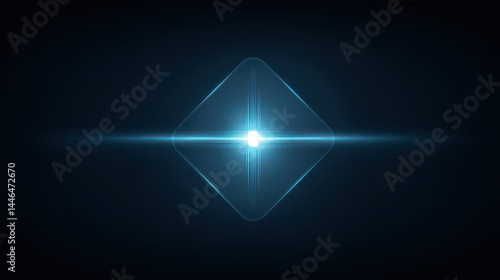 Wallpaper Mural Abstract light design with a geometric diamond shape. Torontodigital.ca