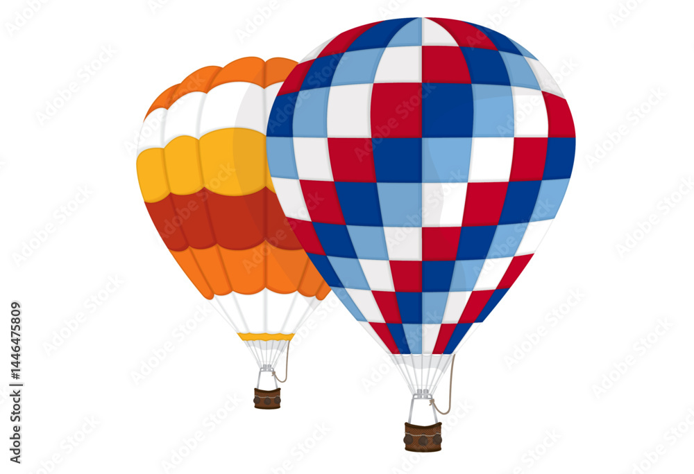 Naklejka premium Hot Air Balloons