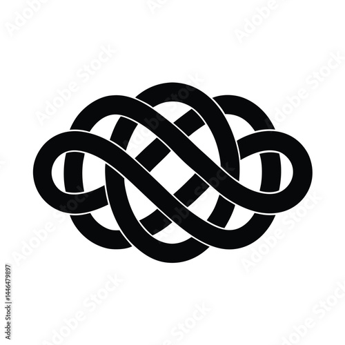 sailor element isolated marine knot on white backg