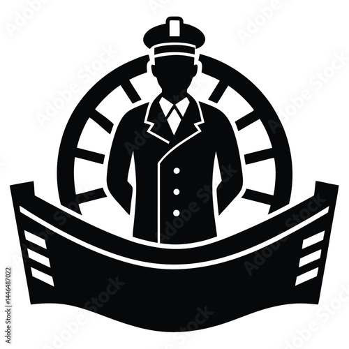 sailor element isolated sailor on deck on white ba