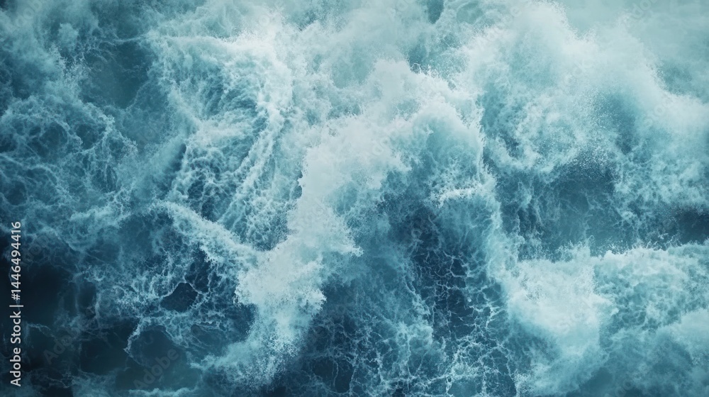 Powerful ocean waves crashing Powerful ocean waves crashing
